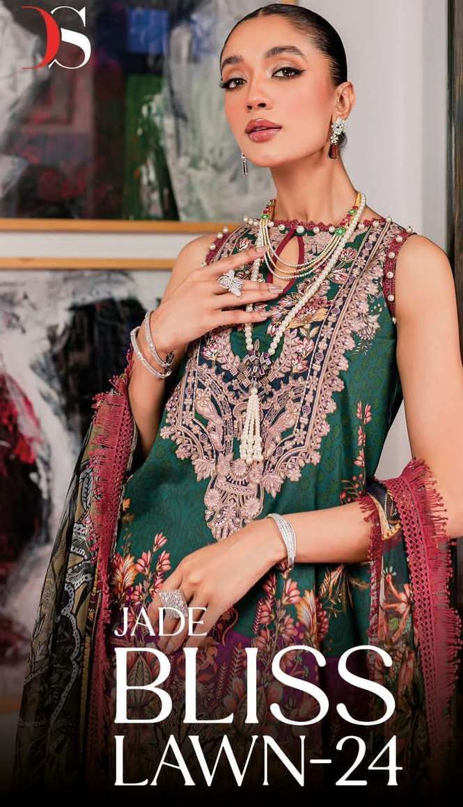 JADE BLISS Lawn 24 OPEN PIC by DEEPSY SUITS 